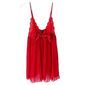 Victoria’s Secret lingerie red pleated dress